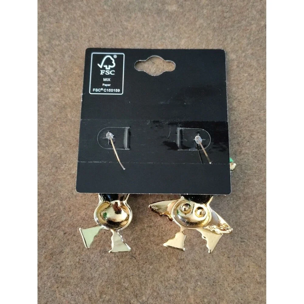 New Torrid Ice Skating Snowmen Holiday Winter Earrings